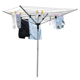 Suszarka ogrodowa na pranie 60 m powierzchni suszenia świder do montażu + pokrowiec gratis MultiGarden