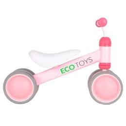 Rowerek biegowy treningowy mini rower dla dzieci różowy ECOTOYS