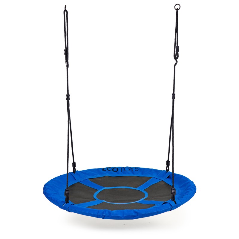 Huśtawka ogrodowa bocianie gniazdo 100 cm niebieska ECOTOYS