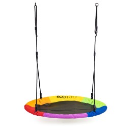 Huśtawka ogrodowa bocianie gniazdo 100 cm kolorowa ECOTOYS