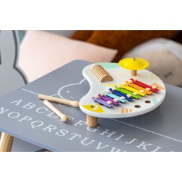 Stolik  z instrumentami stół muzyczny cymbałki +18m ECOTOYS