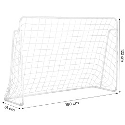 Bramka piłkarska treningowa + mata celnościowa 180x122 cm MOVEPRO