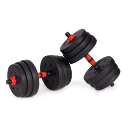 Hantle regulowane 2x10 kg sztanga zestaw 20 kg gryf MOVEPRO