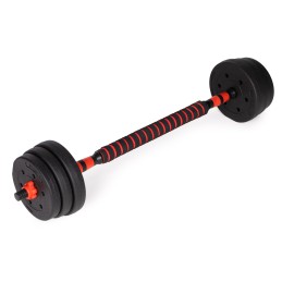 Hantle regulowane 2x15 kg sztanga zestaw 30 kg gryf MOVEPRO