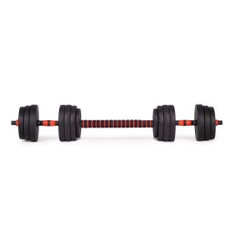 Hantle regulowane 2x15 kg sztanga zestaw 30 kg gryf MOVEPRO