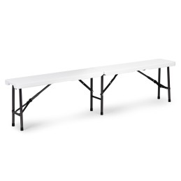 Zestaw cateringowy stół bankietowy 180 cm 2 ławki biały MultiGarden