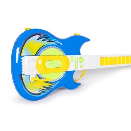 Zestaw gitara elektryczna mikrofon statyw dla dzieci MP3 - niebieska