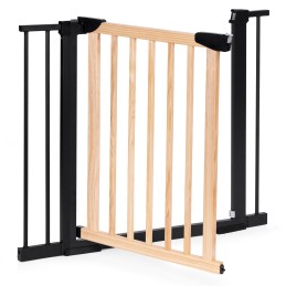 Bramka barierka zabezpieczająca 74-100 cm na schody i drzwi metal drewno dodatkowe panele