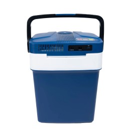 Lodówka turystyczna przenośna samochodowa 29L 220-240V DC12V funkcja grzania wkład gratis niebieska