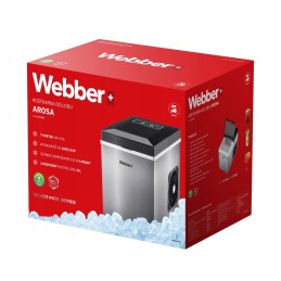 Kostkarka do lodu domowa maszyna do kostek kuszony lód 10 kg 165W WEBBER