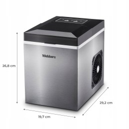 Kostkarka do lodu domowa maszyna do kostek kuszony lód 10 kg 165W WEBBER