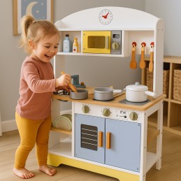 Kuchnia dla dzieci piekarnik pralka mikrofala 12 akcesoriów ECOTOYS
