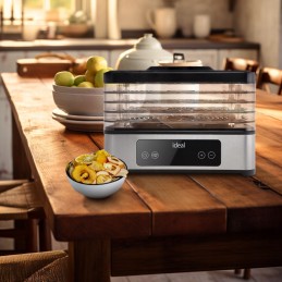 DUŻA Suszarka do grzybów owoców warzyw IDEAL INOX + termoobieg 400W + timer