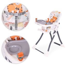 Fotelik krzesełko do karmienia dzieci składane + zabawki ECOTOYS