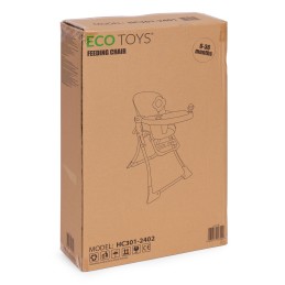 Fotelik krzesełko do karmienia dzieci składane + zabawki ECOTOYS