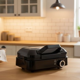 Gofrownica na 2 duże gofry nieprzywierająca powłoka regulacja temperatury 1200W KADEN