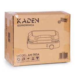 Gofrownica na 2 duże gofry nieprzywierająca powłoka regulacja temperatury 1200W KADEN