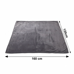Koc elektryczny dwustronny 120x160 cm mata grzewcza regulacja temperatury pilot