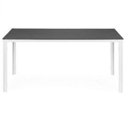 Stół ogrodowy 6-osobowy 156x78 cm polywood meble na taras szare białe MultiGarden