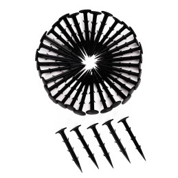 Agrowłóknina czarna agrotkanina UV 135g mata antychwastowa 0,8x100m kołki MulltiGarden
