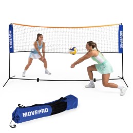 Uniwersalna siatka 305x140 cm 3w1 regulowana do badmintona siatkówki tenisa torba MOVEPRO