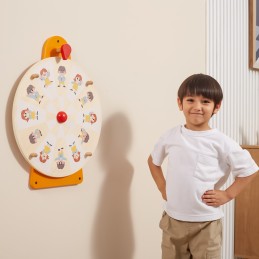 VIGA Drewniana Tablica Ścienna Emocje Montessori Zabawka Edukacyjna