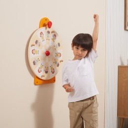 VIGA Drewniana Tablica Ścienna Emocje Montessori Zabawka Edukacyjna