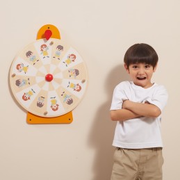 VIGA Drewniana Tablica Ścienna Emocje Montessori Zabawka Edukacyjna