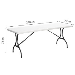 Stół cateringowy bankietowy ogrodowy składany 240x70 cm MultiGarden