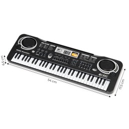 Keyboard pianino dla dzieci z mikrofonem + zasilacz