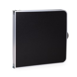 Stolik turystyczny stół składany kemping czarny blat 120x60 cm MultiGarden
