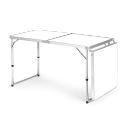 Stolik turystyczny stół składany kemping biały blat 180x60 cm MultiGarden