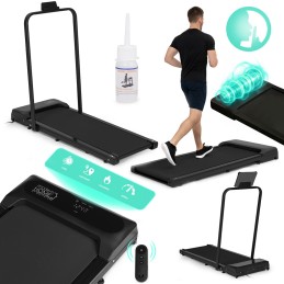 Bieżnia domowa z uchwytem elektryczna walking pad treningowy pod biurko 10 km/h MOVEPRO