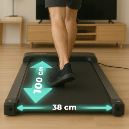 Bieżnia domowa z uchwytem elektryczna walking pad treningowy pod biurko 10 km/h MOVEPRO