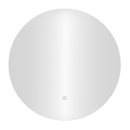 Lustro łazienkowe LED okrągłe ścienne 60 cm 3 barwy włącznik dotykowy ModernHome