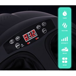 Masażer elektryczny do stóp z funkcją grzania refleksologia 3 tryby pilot 40W KADEN