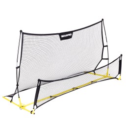 Rebounder trenażer piłkarski dwustronny do treningu strzałów 220x120 cm MOVEPRO