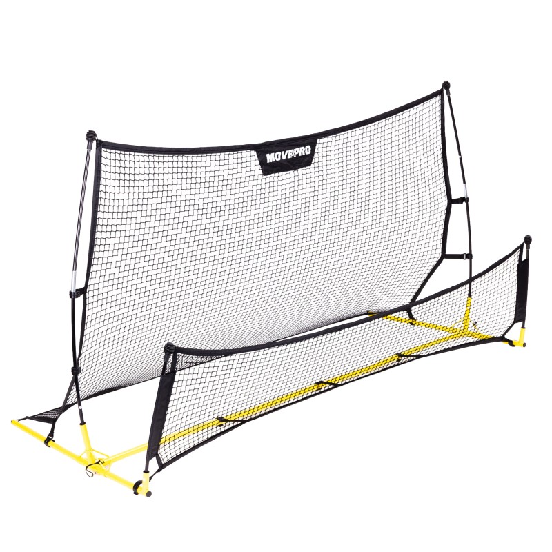Rebounder trenażer piłkarski dwustronny do treningu strzałów 220x120 cm MOVEPRO