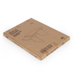 Stolik turystyczny 120x60 cm składany w walizkę 2 półki czarny MultiGarden