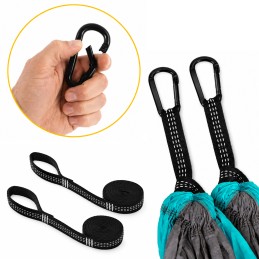Hamak ogrodowy jednoosobowy 290x140 cm do 300 kg z pokrowcem MultiGarden