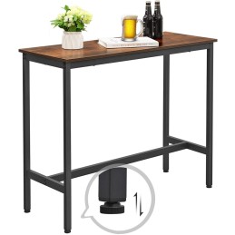 Wysoki stół barowy kuchenny wąski industrial loft