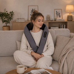 Masażer karku pleców shiatsu podgrzewany pas masujący obrotowe głowice 24W KADEN