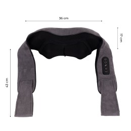 Masażer karku pleców shiatsu podgrzewany pas masujący obrotowe głowice 24W KADEN