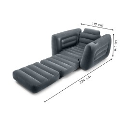 Pompowany fotel materac leżanka łóżko 2w1 INTEX 66551NP