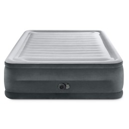Materac łóżko do spania dwuosobowy z pompką automatyczną 203x152 cm INTEX 64418ND