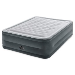 Materac łóżko do spania dwuosobowy z pompką automatyczną 203x152 cm INTEX 64418ND