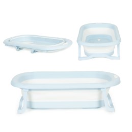 Wanienka dla dzieci wanna turystyczna składana odpływ szara ECOTOYS