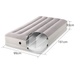 Materac pompowany do spania 191x99x30 cm jednosobowy z pompką USB INTEX 64177