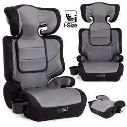 Fotelik samochodowy dla dzieci 2w1 podkładka i-SIZE wzrost 100-150 cm uchwyt na napoje ECOTOYS