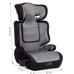 Fotelik samochodowy dla dzieci 2w1 podkładka i-SIZE wzrost 100-150 cm uchwyt na napoje ECOTOYS